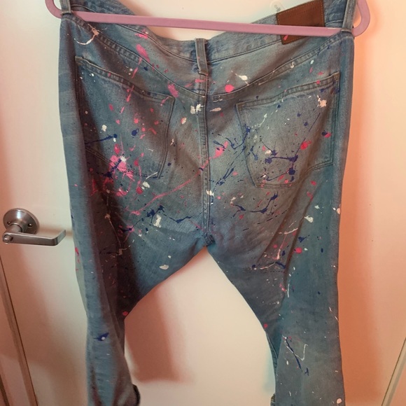 Madewell boyfriend boyjean with paint splatters - Picture 4 of 5
